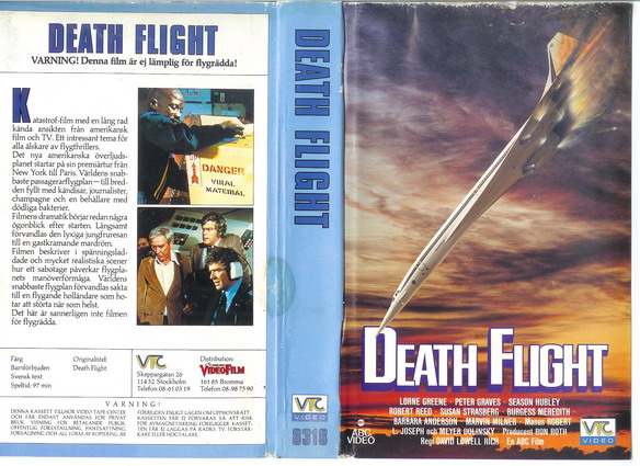 Death flight (Vhs-omslag)